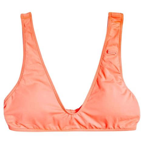 Roxy Side Beach Classics Elongated Triangle Bikini Top Fusion Coral Xs