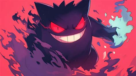 Pokemon Smiling Gengar Desktop Wallpaper - Pokemon Wallpaper