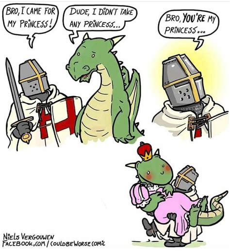 Wholesome Knight And Dragon Credits Niels Vergouwenig