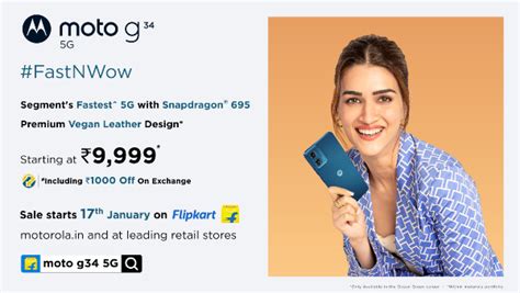 Moto G34 5G Sale In India Kicks Off Today At 12 Noon Via Flipkart