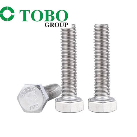 DIN 933 Full Thread Stainless Steel Hex Flat Head Screw Bolts