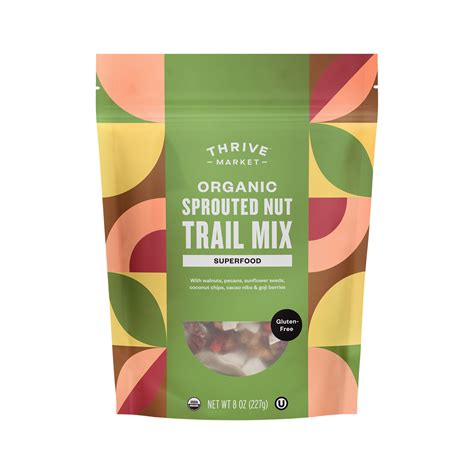 Thrive Market Brands Organic Sprouted Nut Trail Mix Superfood Thrive