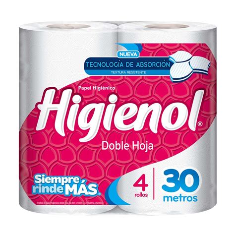 Papel Higiénico Higienol Doble Hoja 4 U Vea