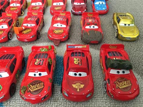 Disney Pixar Cars Diecast Lightning Mcqueen Lot Of 19 Cars | #1808245065