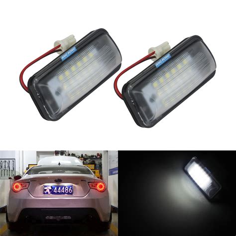 Angrong 2x Led Licence Reg Number Plate Light White For Toyota Gt 86