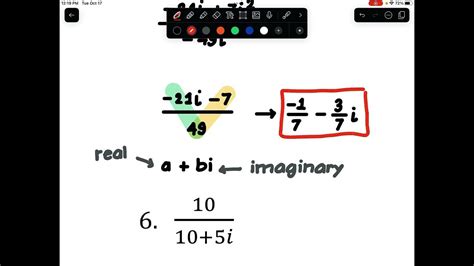 Dividing Complex Numbers Youtube