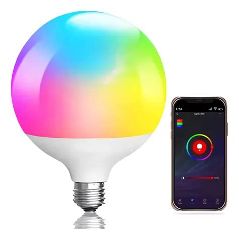 Lámpara Led Wifi 20w Globo 120mm diametro Rgb Luz Fria Luz Calida