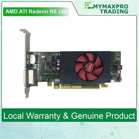 Clearance Ati Radeon R5 240 430 Display Purpose Gpu 1gb 64bit Gddr3 Dvi Dp Used