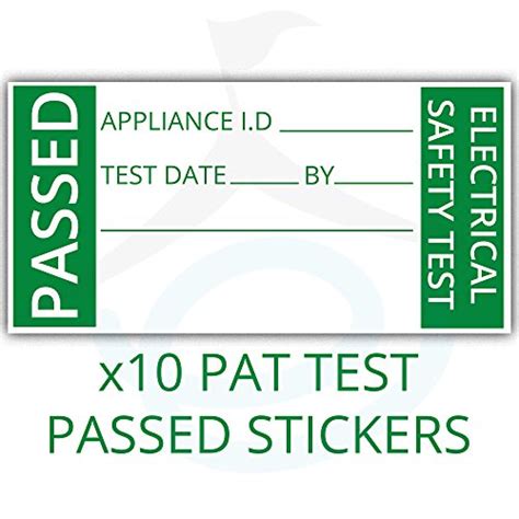 PAT Testing Pass Labels Stickers PASSED Strong Polypropylene Non Rip