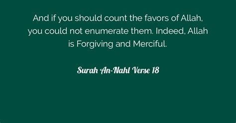 Surah An Nahl Verse 18