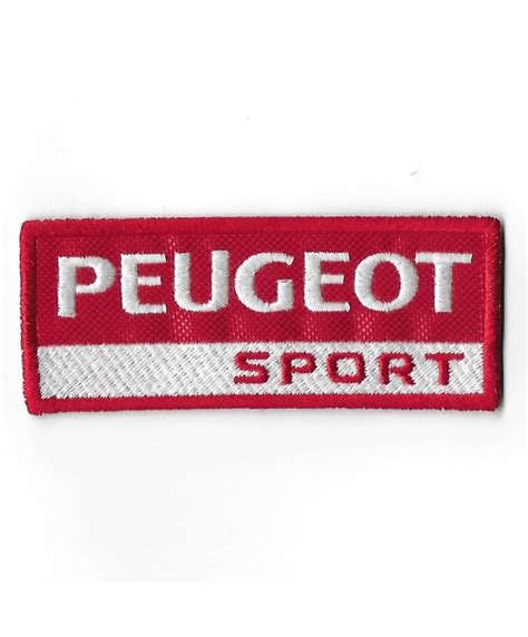 Embroidered Badge Patch Sew On Peugeot Sport Mmx Mm