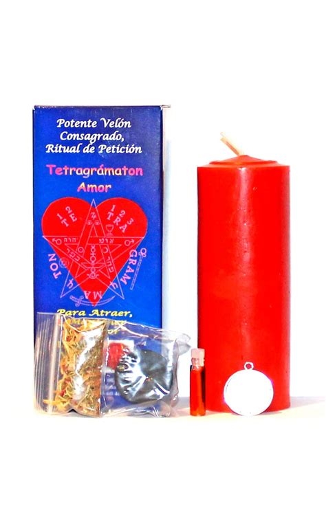 Tetragramatón Amor Velas Esotéricas Velones Consagrados Libernia