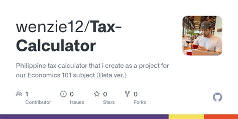 Github Wenzie Tax Calculator Philippine Tax Calculator That I