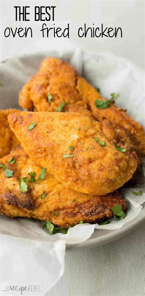 The Best Oven Fried Chicken Recipe Baked Fried Chicken Video