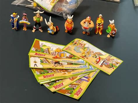 Rare Vintage Kinder Surprise Full Set Asterix Obelix All Bpz Ebay