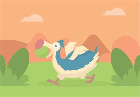 Dodo Illustration Svg Eps Vector Uidownload