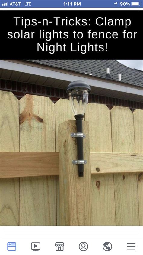 Clamp solar lights to fence | Backyard lighting, Budget backyard ...