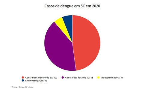 Número de pacientes dengue em SC aumenta e chega a 215 em 2020