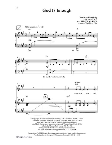 God Is Enough Choral Anthem Satb Sheet Music Pdf Lifeway Choral