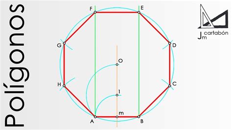 Octógono regular dado el lado paso a paso YouTube