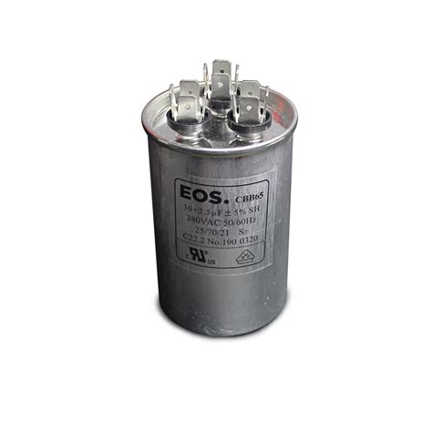 Capacitor Permanente Duplo Alum Uf Vac Regislar Refrigera O