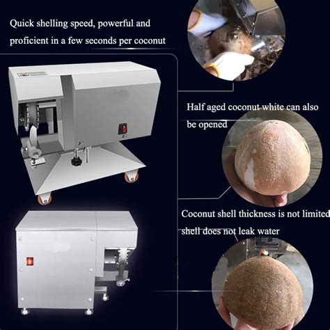 Stainless Steel Newly Designed Old Or Fresh Coconut Shelling Machine