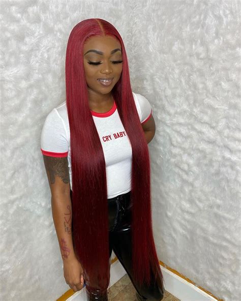 Slayedbyjordan On Instagram Bust Down 40 Inches Colored Red ️🔥