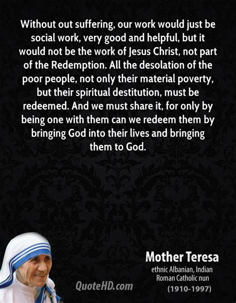 Mother Teresa Quotes On Poverty Quotesgram