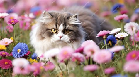 Premium AI Image | siberian cat HD 8K wallpaper Stock Photographic