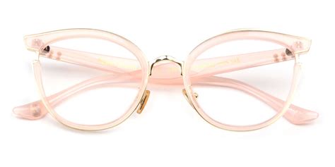 Pink Cateye Unique Full Rim Plastic Medium Glasses For Female From Wherelight