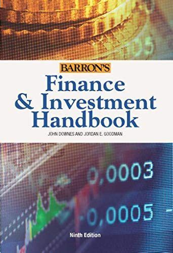 finance investment handbook barrons finance  investment handbook
