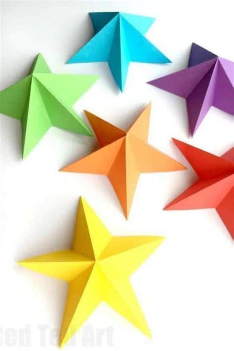 30 Diy Paper Star Decorations Ideas And Tutorials 3d Paper Star Star