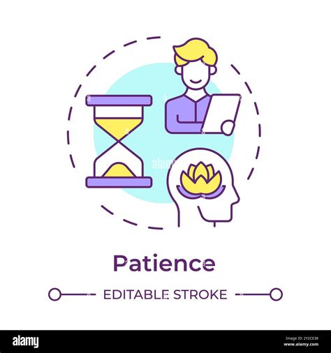 Patience Multi Color Concept Icon Stock Vector Image And Art Alamy