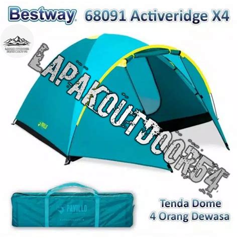 Jual Bestway 68091 Tenda Camping Dome 4 Orang New Pavillo Activeridge 4