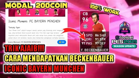 Trik AJAIB CARA MENDAPATKAN BECKENBAUER 100 WORK ICONIC MOMENT