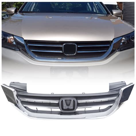 Kojem Front Upper Grille ABS Plastic Black Chrome For 2013 2015