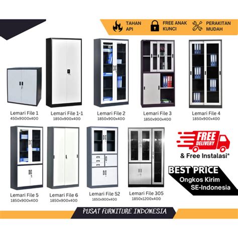 Jual Lemari Arsip Besi Filing Cabinet Besi Sliding Door Pintu Geser