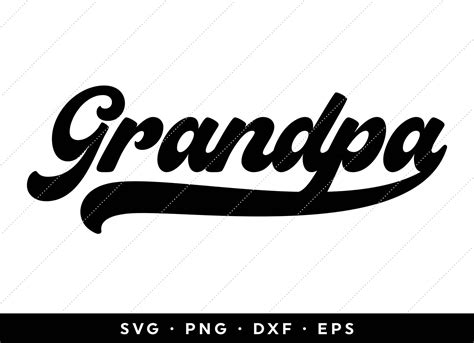 Retro Grandpa Svg Fathers Day Svg Vintage Font Svg New Etsy