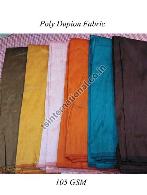 Poly Dupion Silk Fabric Manufacturer Exporter Supplier From Varanasi