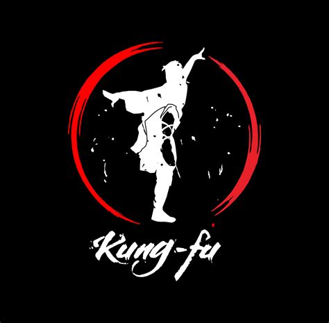 Kung Fu Logo Vector Modern Illustration Vector Art At Vecteezy