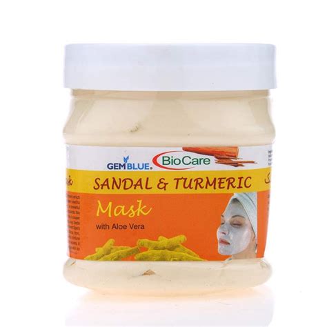 Gemblue Biocare Sandal And Turmeric Mask 500 Ml Beauty Basket