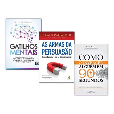 KIT Livro Gatilhos Mentais As Armas Da Persuasão Como Convencer