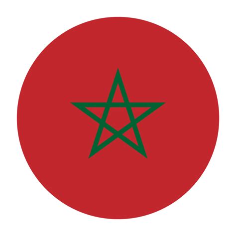 Drapeau Marocain Plat Arrondi Avec Fond Transparent 16328562 Png