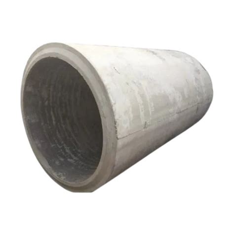 Grey 2 Feet Diameter 100 Mm Thick Round Reinforced Cement Concrete Pipe