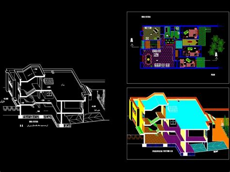 Vivienda Niveles En Dwg Librer A Cad