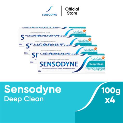 Sensodyne Deep Clean Gel Toothpaste 100g For Sensitivity Protection Advance Cleaning [pack Of