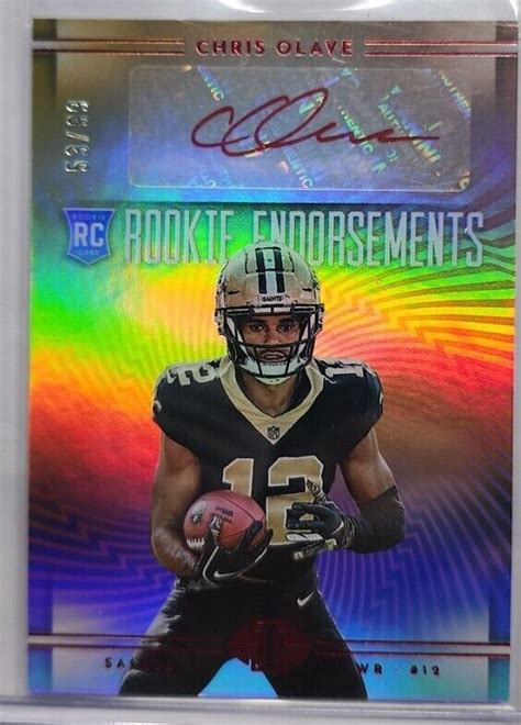 Mavin 2022 Panini Illusions Chris Olave 99 Rookie Endorsements AUTO