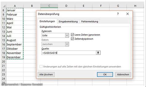 Excel Dropdown Liste Erstellen Und Formatieren PC Magazin