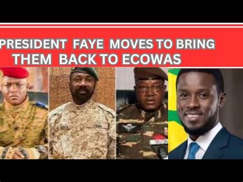 Finally President Faye Speaks On His Effort To Reconcile Niger Mali