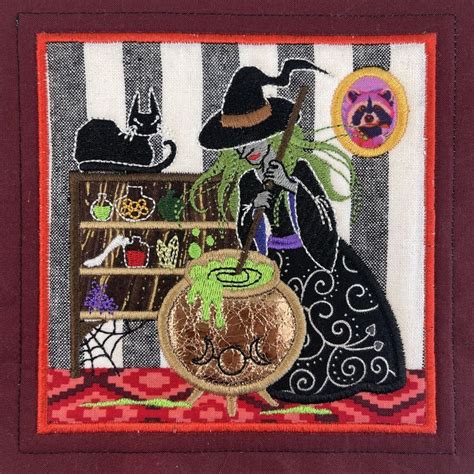 A Spooky Witch In Her Kitchen BOW Block Of The Week Halloween